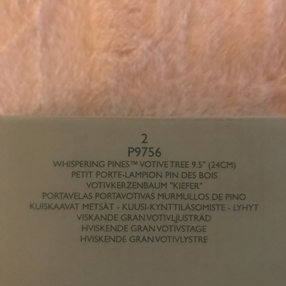 PARTYLITE WHISPERING PINES VOTIVE TREE 9.5” P9756 (Part of Set 1 of 2) - Picture 5 of 5